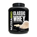NutraBio Classic Whey Protein Powder- 25G de Protein Por Scoop - Full-Spectrum Amino Acid Profile - No Fillers, Colores Artificiales, Preservadores - Bajo Glycemic Index - Creamy Vanilla, 5 libras
