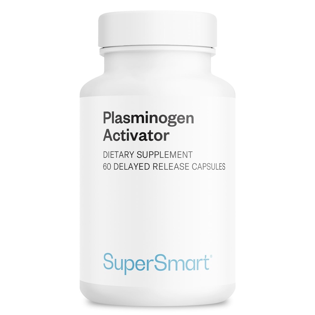 Supersmart - Activador de Plasminogeno (Fórmula avanzada) - con Pterostilbene, Nattokinase, Serrapeptase, OPC - Suplemento Antioxidante de alta potencia