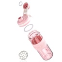 Shaker Bottle - 650ml/23oz, Durable &amp; Leak-Proof, Perfecto para las sacudidas de Proteína Fitness Super Creamy - Rosa