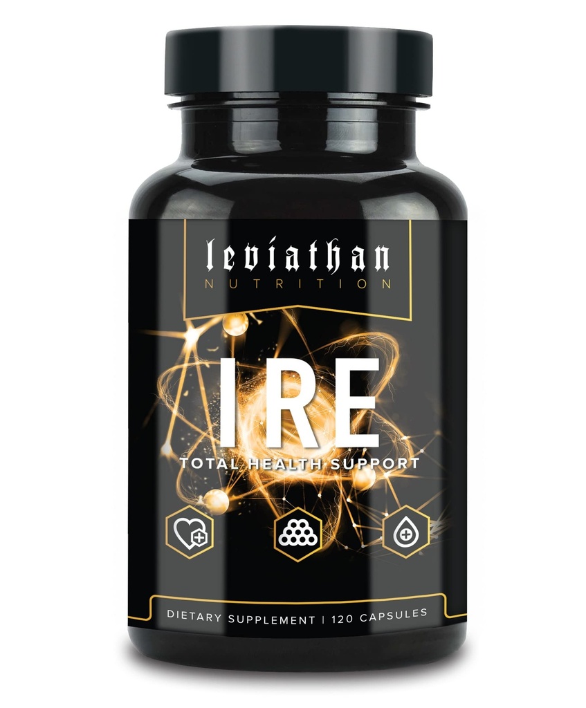 Leviathan IRE Asistencia sanitaria completa - Asistencia general de salud y antioxidante con Longvida® Curcumina Turmérica optimizada, semillas de uva, bereberina, Arjuna y Resveratrol
