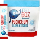 Dr. Boz - ¡Pucker UP! Cetonas claras, 20 paquetes - Líquido puro BHB - Ketones Exógenos Actuadores rápidos - Aumentar la Energía & Claridad - Max Strength - Pruebas de calidad - Hecho en EE.UU. - Keto Dieta - 0.34oz (10ml)