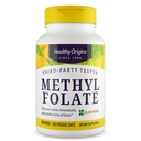 Origenes saludables Metil Folate 800 mcg (Quatrefolic, Non-GMO, Bioavailable Folate, Gluten Free, Neurotransmitter Support), 120 Veggie Caps