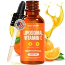 Vitamina Liposomal C Líquida 6000mg – Alta Absorción Líquida C Suplemento para Apoyo Inmuno, Antioxidante y Salud de la Esquía – No GMO, Vegan, Fórmula suave – 2 fl oz