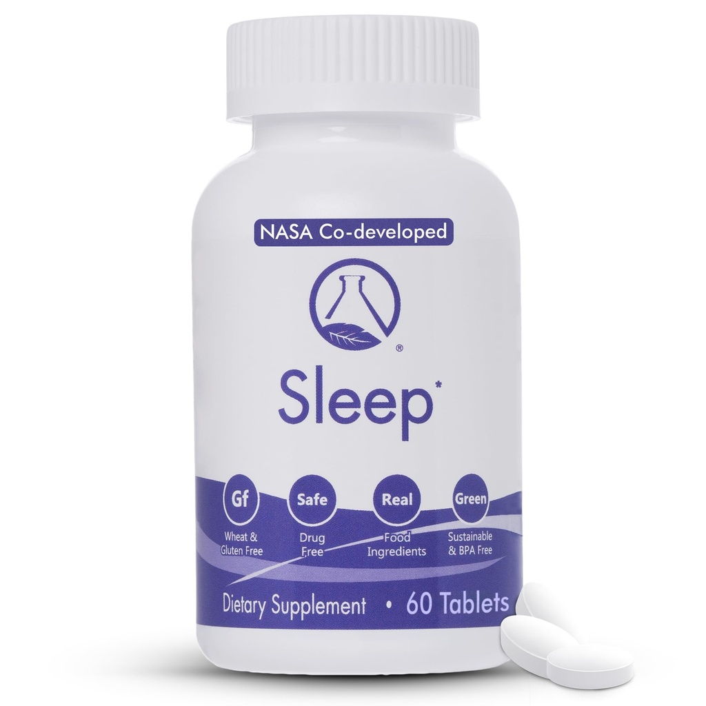 Dormir - 60 Ct tóxico Relájate y Caída Adormece Naturalmente, Despertarse Refreshed ← NASA Codeveloped Sleep Aid with Valerian Root, Passionflower, Magnesium, Melatonin, Soothing Herbs for Overnight Recovery