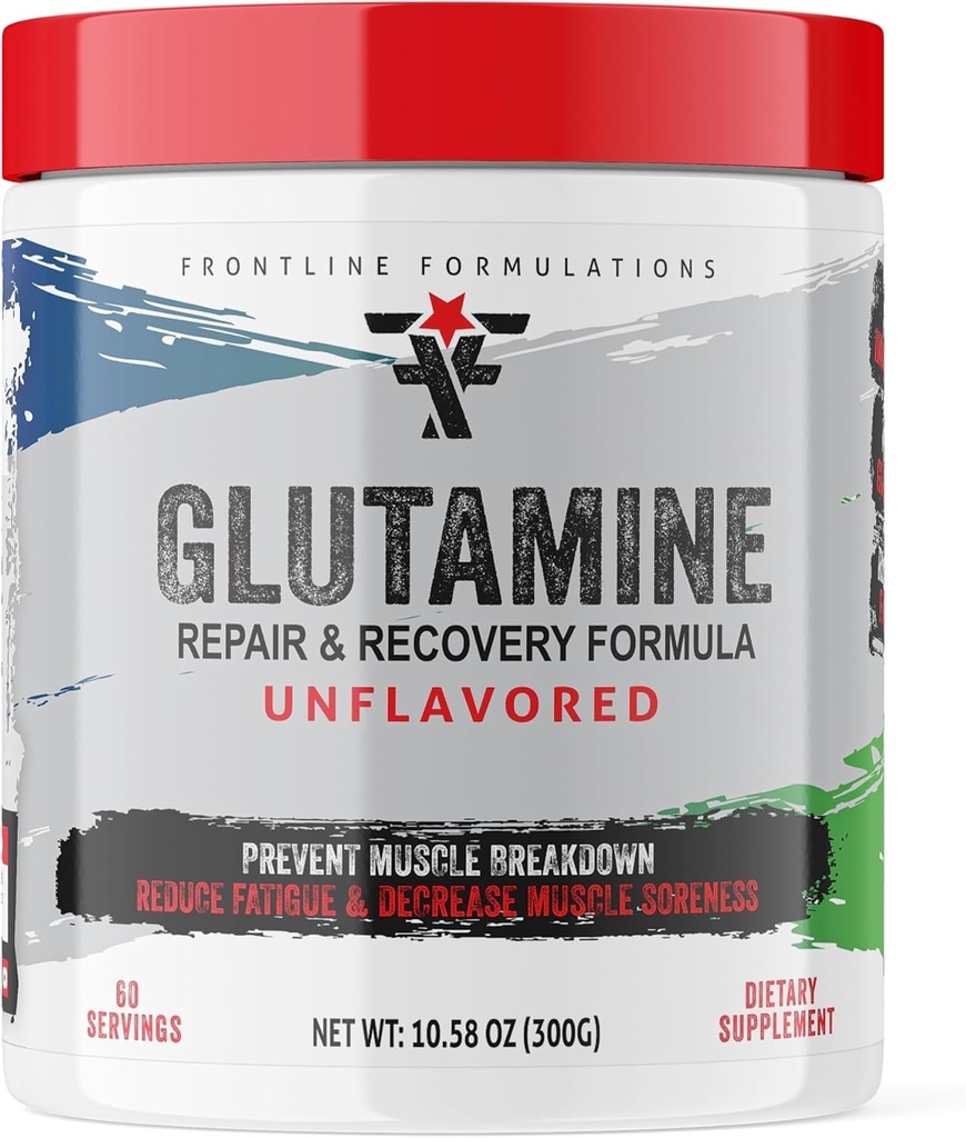 Glutamina, Desflavorada, Esenciales, Más duro de Tren, Recover Faster, Incrementar la Resistencia, Veteren Propio y Operado (60 Servimientos, Glutamina)