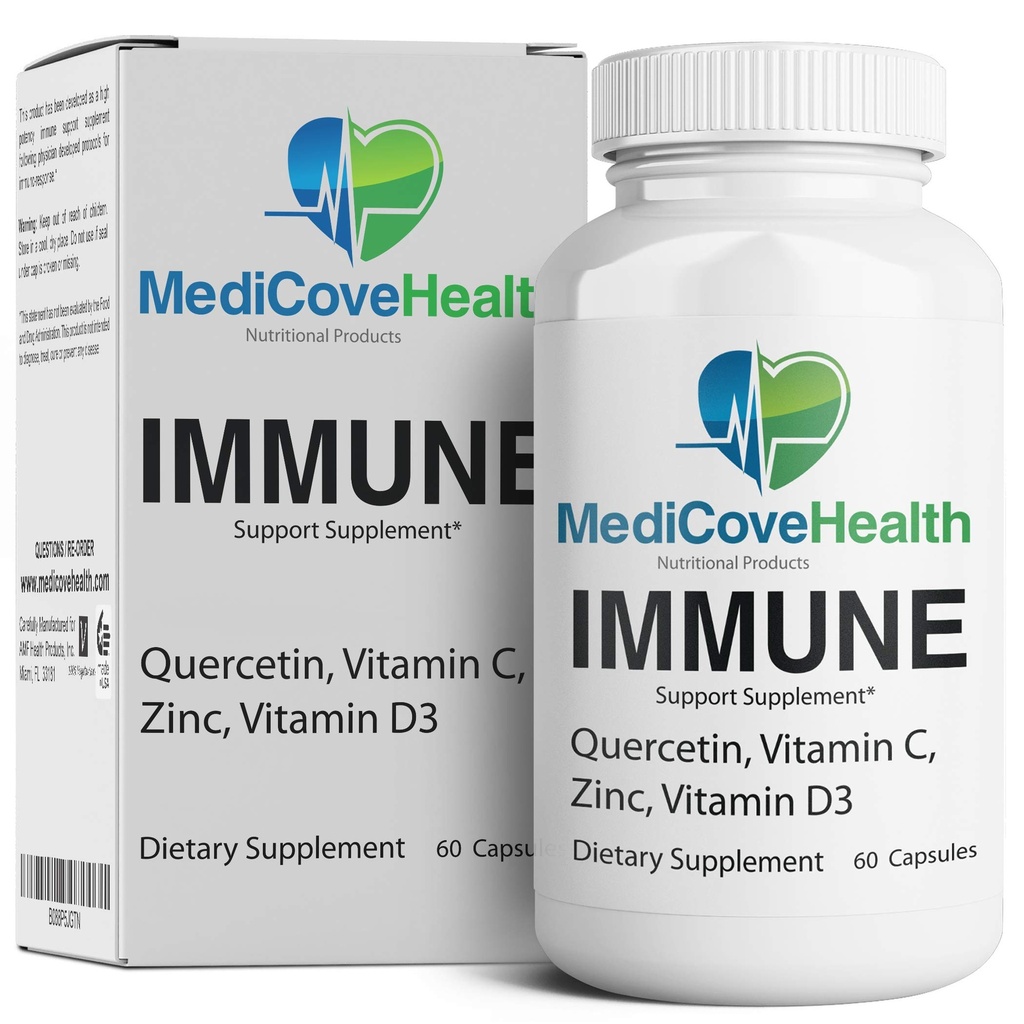 Ivory Caps Immune Support: Quercetina, Vitamina C, Zinc, Vitamina D3