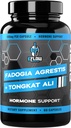 eFlow Nutrition Fadogia Agrestis + Tongkat Ali - [2-en-1] Suplemento de Rendimiento Natural para la Salud y Bienestar - Hormona, Energía, & Soporte de Mood - Extract Powder (60 cápsulas)