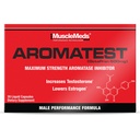 MuscleMeds AROMATEST Testosterone Booster " Aromatase Inhibitor, Lowers Estrogen, Supports Muscle Building " Strength, Anti-Aging Hormone Replacement for Men, 30 Líquidos