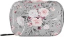 Pill de acuarela caja de flores 7 días Pill caja de viaje Pill Organizer Bolsa con cremallera Portable semanal Vitamina Suplemento Holder bolsa de bolsa