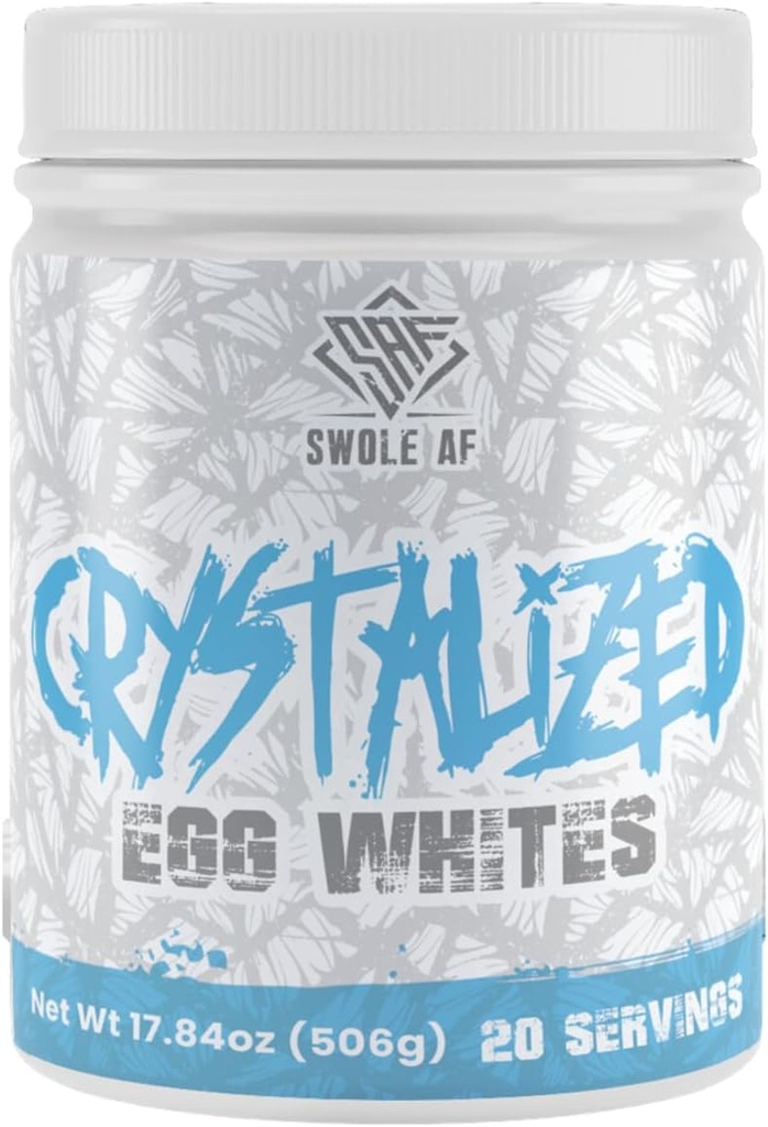 Swole AF ← Blancos de huevo cristalizado ← Proteína rica &amp; promueve el crecimiento del músculo magro