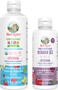 MaryRuth Organics Kids Multivitamin Liposomal (Strawberry Cherry & Vanilla) & Vitamina D3 Liposomal (Mixed Berry) Clean Label Project Verified® Vitamins for Immunity & Wellness general, Vegan, Non-GMO