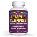 Temple Cleanse 120 Capsules ¦ Oxygen & Dead Sea Magnesium Colon Cleanse Detox, Fast-Acting Constipation Relief, No Gas/Bloating, Vegan Gluten-Free Digestive Cleanse, Gentle on Stomach for Women &amp; Men