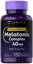 Carlyle Melatonin 40mg Complejo ← 150 Fast Dissolve Tablets