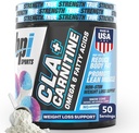 BPI Sports CLA+Carnitine – CLA L Carnitine & Linoleic Acid – L Carnitine Supplement for Weight Loss, Metabolism & Lean Muscle – Caffeine Free – Snow Cone – 50 Servings – 12.34 oz
