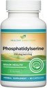 Instrucciones saludables Suplemento de fosfatidilserina—150 mg/Serving, 60 cápsulas Vegan para la salud cognitiva, función cerebral y memoria saludable (30-Day Supply)