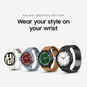 SAMSUNG Galaxy Watch 6 Bespoke Edition 47mm Exclusive Bluetooth Smartwatch, Health, Fitness, Sleep, HR Tracker, batería mejorada, zafiro cristal de cristal, versión estadounidense, Black D-Buckle Band, Hybrid Camel