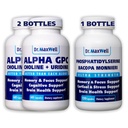 Alfa GPC & Uridine 2X 60 Capsules + Phosphatidylserine " Bacopa 1x 120 Capsules, 2 meses de suministro