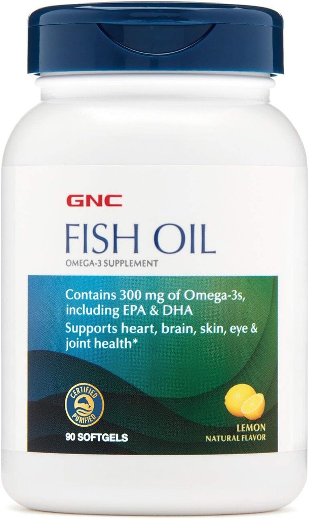 GNC Aceite de pescado 90 tapas Softgel
