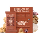 Organic Functional Mushroom Vegan Protein Bares Silencio Made in USA ← Dose Full Dose (1500mg) Lions Mane, Chaga, Reishi & Cordyceps Bares ← Plant Protein Bares w / Adaptogens & Superfoods ← Chocolate Chip Cookie Dough
