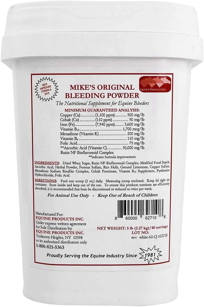 Equine Products Inc., Mikes Original Bleeding Powder 5 Pounds