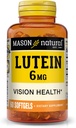 Luteína natural Mason 6 mg con vitamina E, 2 meses de suministro, visión saludable y función de los ojos, soporta la salud de los ojos normales