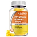 Potasio Gummies 1000mg, Maximizar la Absopción de Potasio Licuado con Vitamina B6 Magnesio, Suplemento de Citrato de Potasio para Adultos, Libre de Azúcar, 60 Condes
