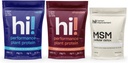 Proteína de mejora humana (Chocolate &amp; Vanilla) y MSM Cellular Detox Bundle