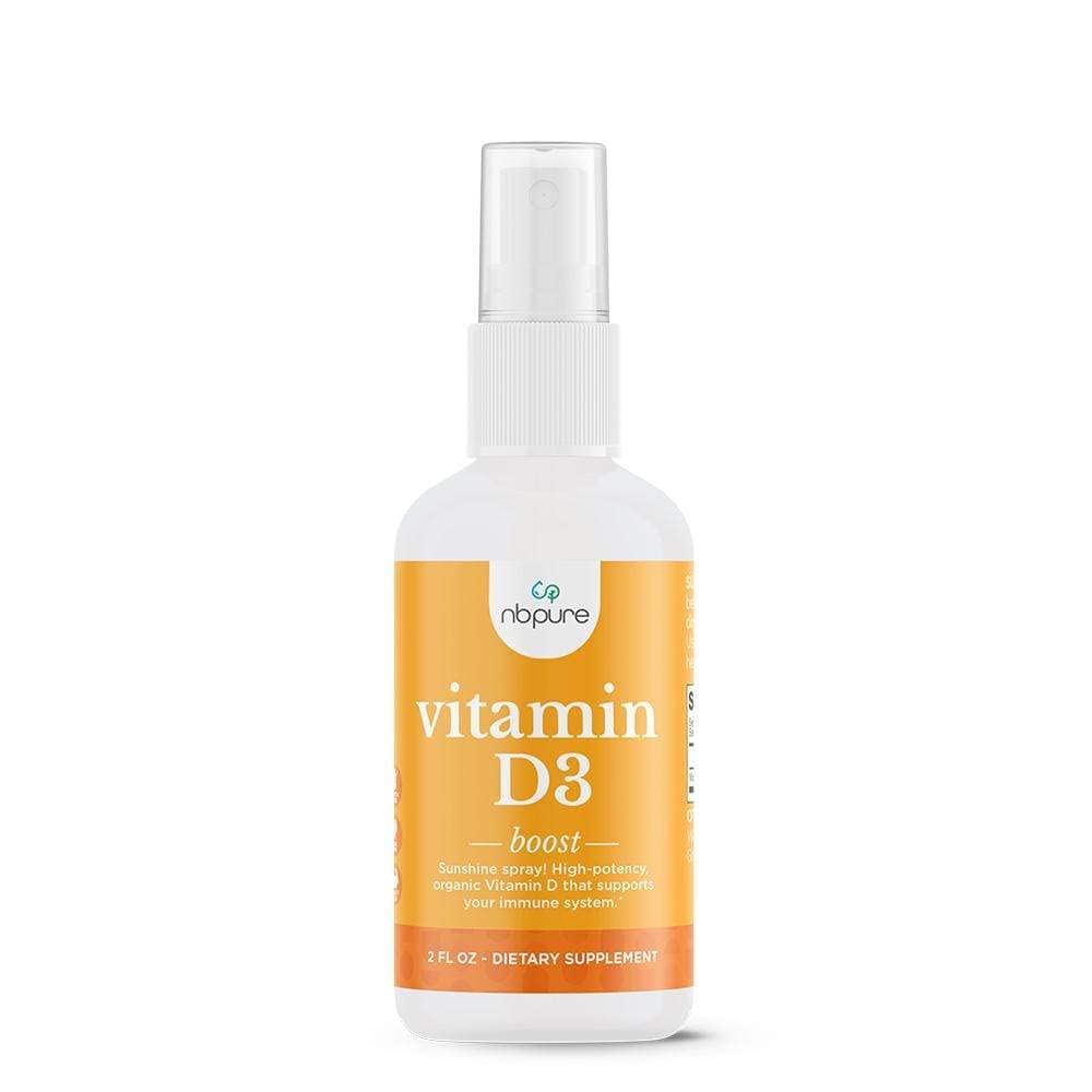 Nbpure Organic Vitamin D3 Spray - High Potency Liquid 1000IU Por Serving for Women, Hombres, Niños - Cholecalciferol ‘Sunshine’ Suplemento - Easy-to-Use, Family Friendly, On-The-Go Travel