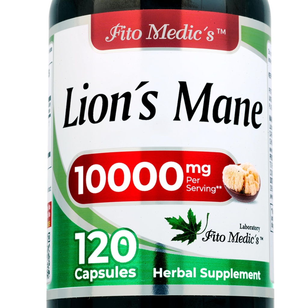 Lab  Lions Mane ← 120 Capsules ← Lions Mane Supplement  Lions Mane Supplement Capsules ← Mushroom Supplement  Ultra high Absorption.