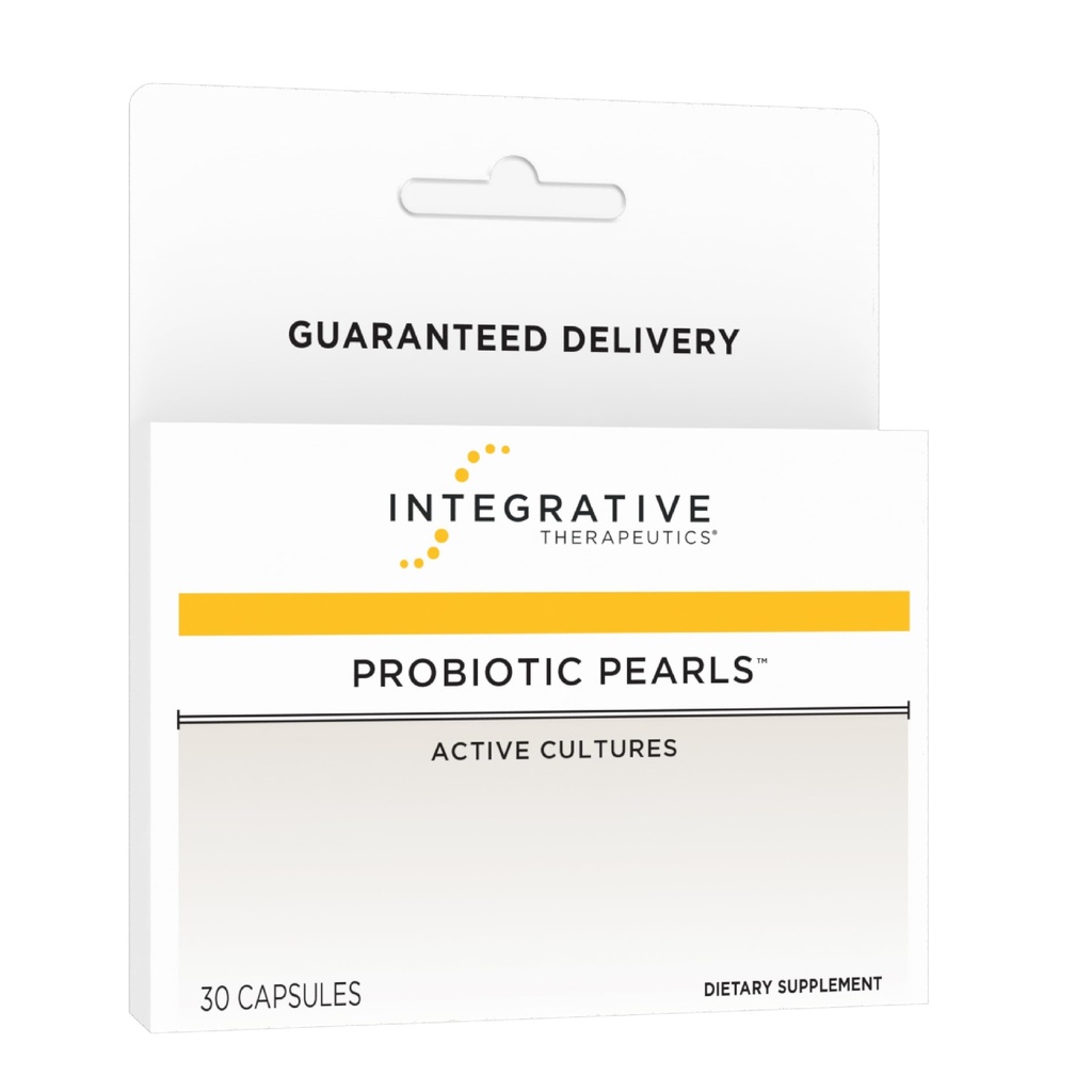 Terapéutica Integrativa Perlas Probióticas - Suplemento Digestivo diario para Gut Health Support* - Cápsulas Probióticas para Immune Health Support* - Soy-Free - 30 Conde (30 Servimientos)