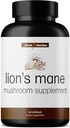 Ultra6 Nutrición Leones orgánicos Mane Capsules - León Mane Suplemento con Reishi, y Cordyceps - Salud Inmune &amp; Suplemento Cognitivo para Adultos (90 cápsulas vegetarianas)