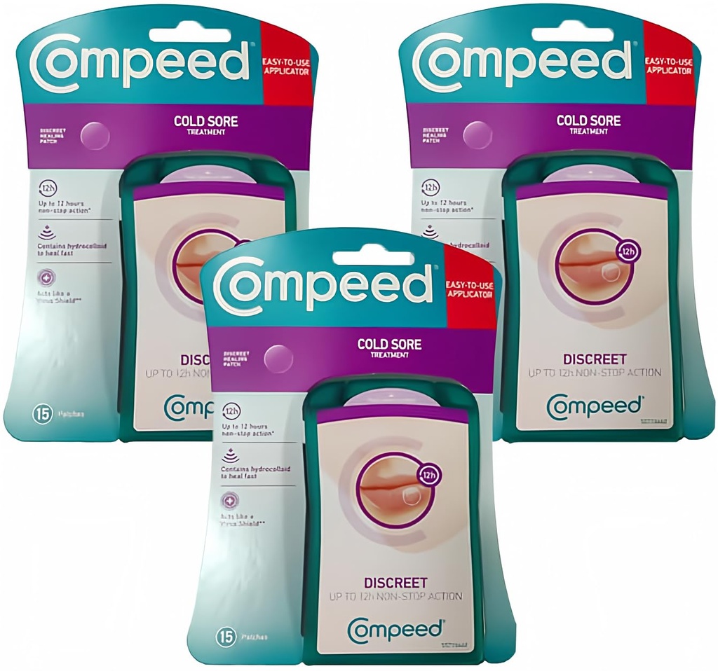 SALUD AZ+ CMD Cold Sore 15 Patch (Pack of 3)