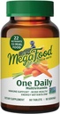 MegaFood One Daily Multivitamin - Multivitamin for Women and Men - with Real Food - Immune Support Supplement - Vitamin C & Vitamina B - Bone Health - Energy Metabolism - Vegetarian, Non-GMO - 60 Tabs