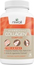 Multi Collagen Complex Supplement for Women ' Men TEN Hidrolyzed Collagen Pills - Tipos I, II, III, V & X habit for Healthy Hair, Nails, Skin, Bone & Joints Ø 90 Capsules