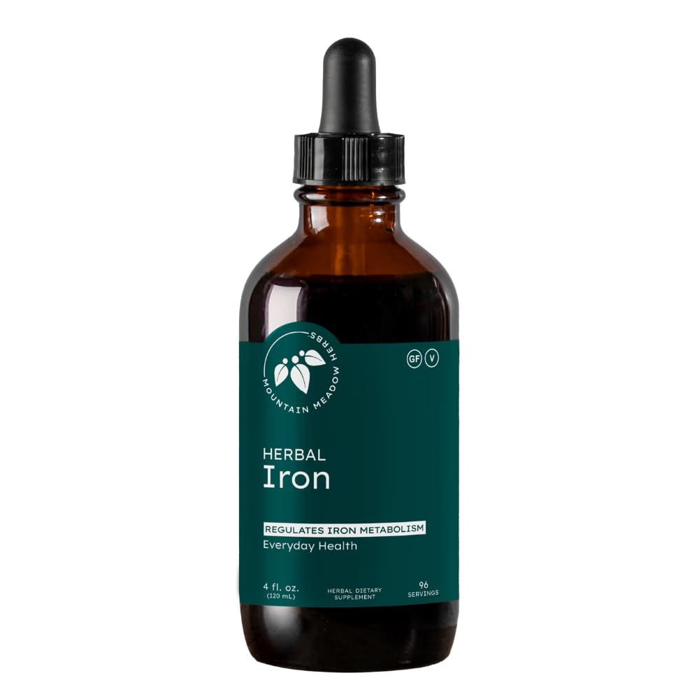 Herbs Herbal Iron - 2 oz - Herbs suaves para apoyar y regular el metabolismo del hierro y la absorción
