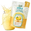 Electrolyte Drink Mix – Pineapple Agua Fresca Flavor ← Polvo de hidratación libre de azúcar con agua de coco " Minerales  durable 15 Single-Serve Stick Packs, baja calorías, sabor natural