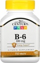 Siglo XXI B 6 100 mg Tabletas, 110 Conteo (Pack of 3)