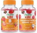 Complejo Lifeable B Niños + Phosphatidylserine (PS) Niños, Gluten Free, GMO Gratis, Chewable Gummy