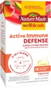 Nature Made Wellblends Active Immune Defense Fizzy Drink Mix, ResistAid, Vitamina C 500mg, Vitamina D 1000 IU, Zinc y Electrolytes Powder, 14 Stick Packs