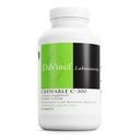 DaVinci Labs Chewable C-300 - Vitamina C Suplemento de Apoyo Salud Inmunitaria, Producción Colesteral y Colágeno - Con Vitamina C, Pectina y Más - Sin gluten - Sabor de cereza - 90 Tabletas Vegetarianas