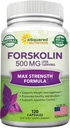 aSquared Nutrition Forskolin 500mg Max Strength -120 Capsules, Suplemento natural para la pérdida de peso puro Fuel, Coleus Forskohlii Root-Forskolin Diet Pills, Belly Buster Pure Fat Burner 2X Slim Trim Lose