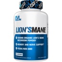 Evlution Organic Lion’s Mane Mushroom Supplement - Lion’s Mane Mushroom Capsules Nootropics Brain Support Suplemento de Focus Memory Clarity and Immunity Support