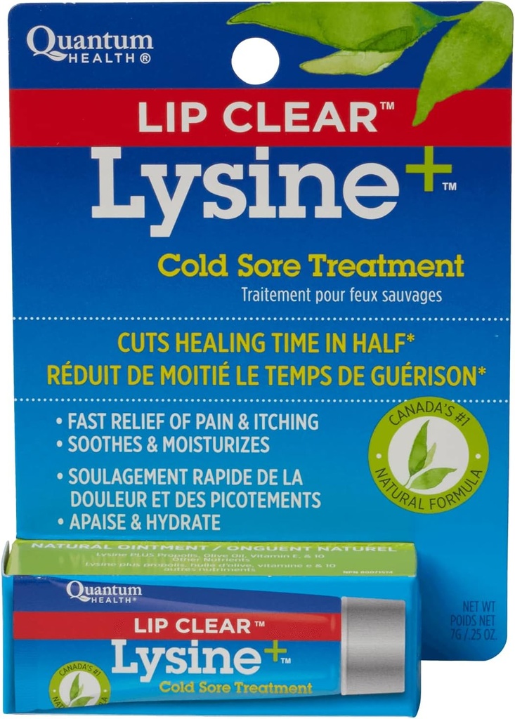 Lip Clear Lysine+ Tratamiento de la manguera fría 0.25 oz ( Pack of 3)