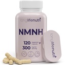 LongLifeNutri NMNH 300mg (Dihidronicotinamide Mononucleótido) - 120 cápsulas veganos, fuente de 2 meses, NMN Alternative, NAD Suplemento para la energía y la longevidad, Lab Tested, Made in USA