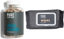 Pura para Hombres Original Vegan Limpieza Suplemento de fibra, 120 cápsulas, Eco-Responsable Permanecer listo con Micellar y Aloe (48 Conde)