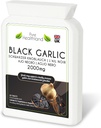 Suplemento de ajo negro sin gluten – High Potency Concentrated from Fresh Ajo Bulbs – Vegan &amp; Vegetarian Tablets – Made in UK (1 Bottle)