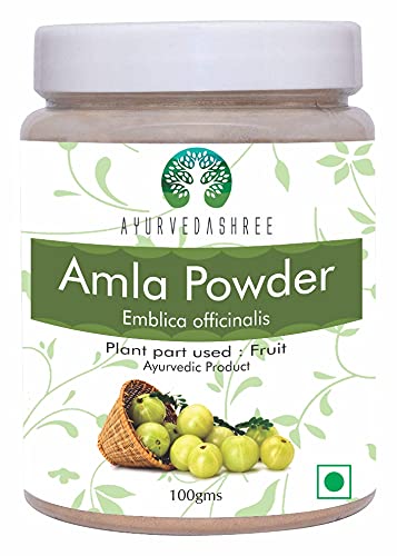Amla Fruit Powder (Amalaki) 100 Gm ← Raw and Non GMO Silencio Rich in Antioxidant Vitamin C ← Vegan tención 100% Raw from India ← Emblica Officinalis ← Indian Gooseberry