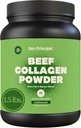 Principio Zen Grass-Fed Agglomerated Collagen Peptides 1.5 lb. Anti-Aging Protein Powder for Healthy Hair, Skin, Joints. Paleo Amistoso, GMO y Gluten Free, Pasture-Raised Bovine.