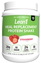 Lean1 Meal Reemplazo Protein Shake, Strawberry Flavor, 15 Tubo de servicio