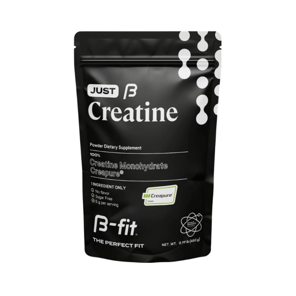 Cretina Monohydrate Powder - Just Creatine Creapure - 90 Servings - 450 g - Pre Workout Creatine for Women - Sugar-Free - Suplemento sin sabor - 3 Month Supply